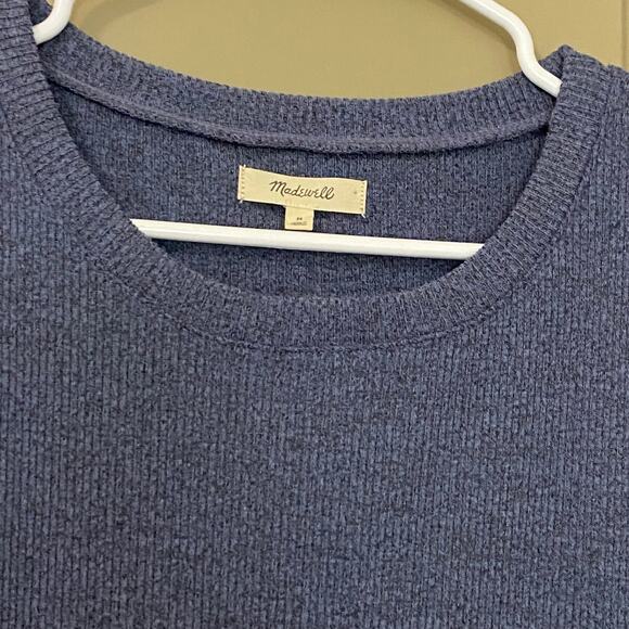 Madewell Ribbed Knit Tee Midi Shirt Dress Medium Casual Relaxed Fit Comfort - Picture 8 of 10